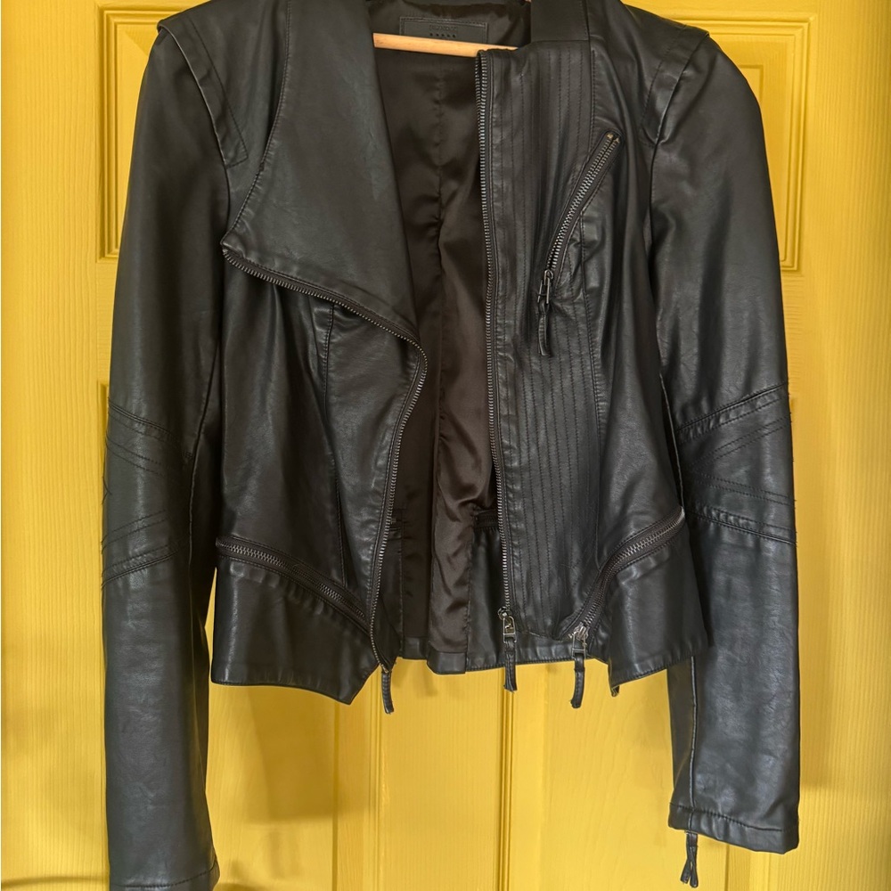 Women's Black Leather Jacket